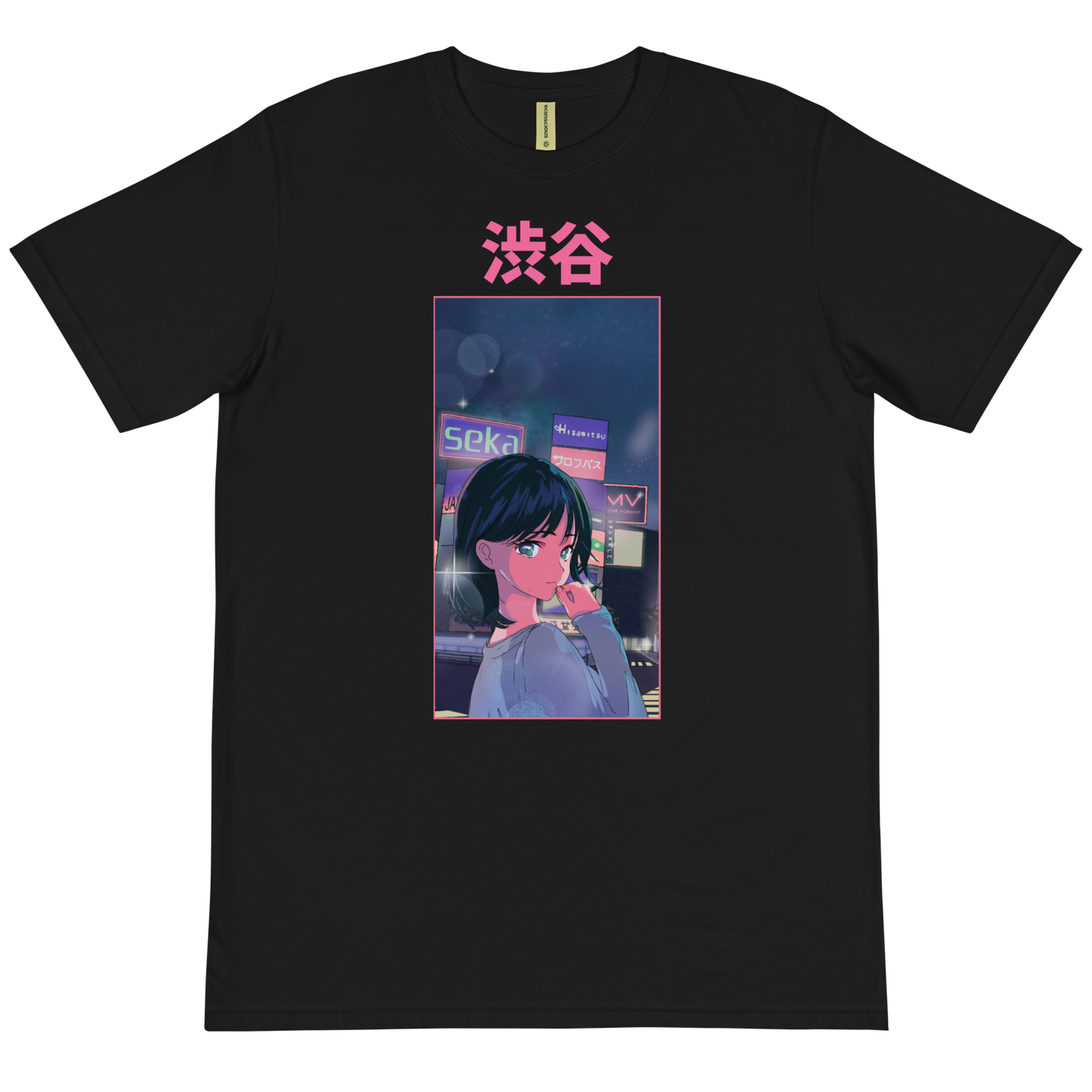 渋谷 - GIRL IN SHIBUYA - Organic T-Shirt